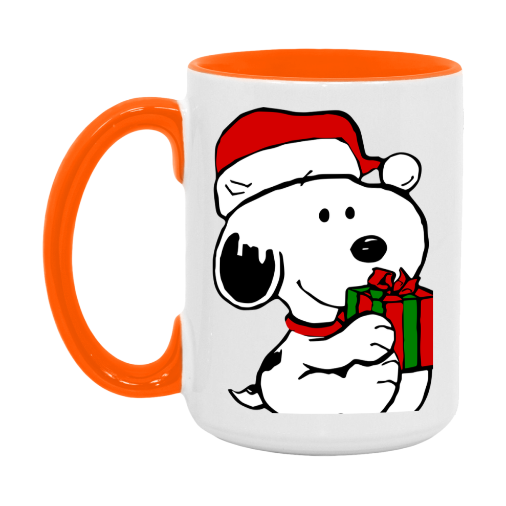 Peanuts Gang Christmas Mug, Snoopy Charlie Brown Holiday Coffee Cup, Ceramic Christmas Mug 11Oz Or 15Oz