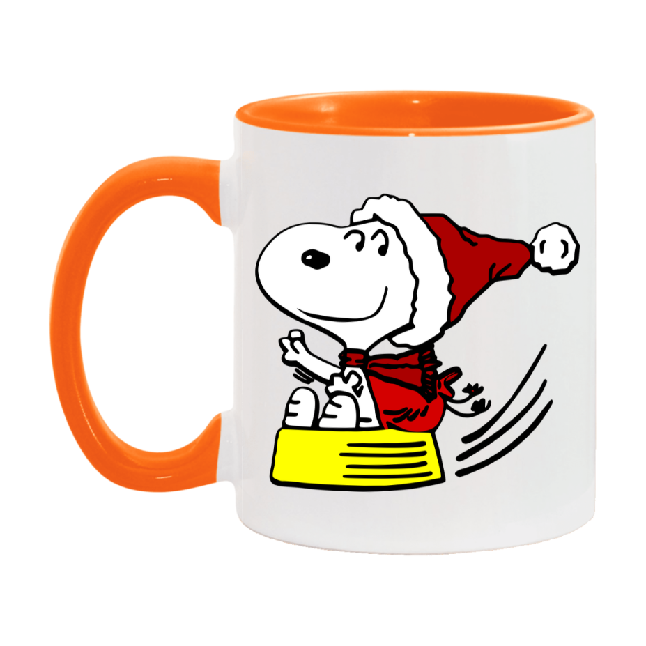 Peanuts Gang Christmas Mug, Snoopy Charlie Brown Holiday Coffee Cup, Ceramic Christmas Mug 11Oz Or 15Oz