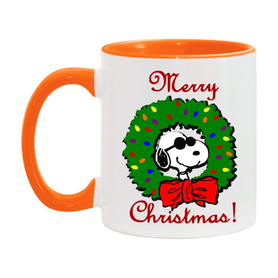 Peanuts Gang Christmas Mug, Snoopy Charlie Brown Holiday Coffee Cup, Ceramic Christmas Mug 11Oz Or 15Oz