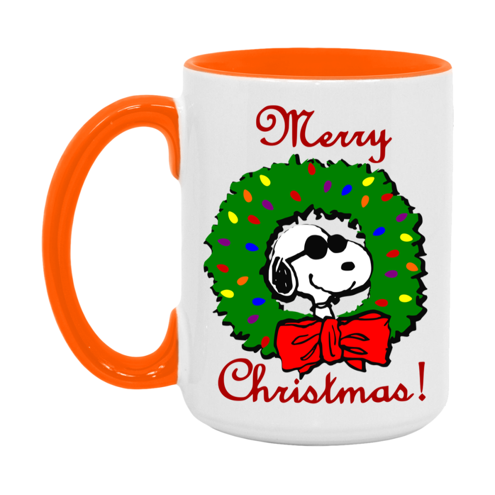 Peanuts Gang Christmas Mug, Snoopy Charlie Brown Holiday Coffee Cup, Ceramic Christmas Mug 11Oz Or 15Oz