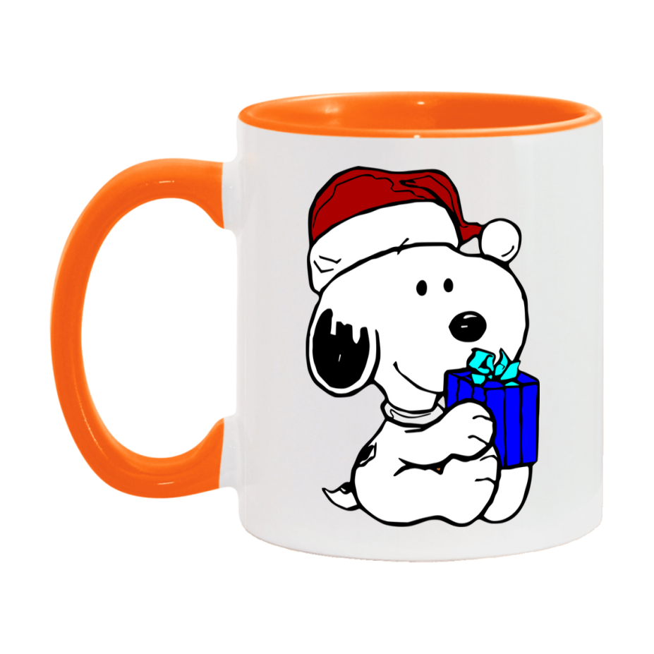 Peanuts Gang Christmas Mug, Snoopy Charlie Brown Holiday Coffee Cup, Ceramic Christmas Mug 11Oz Or 15Oz