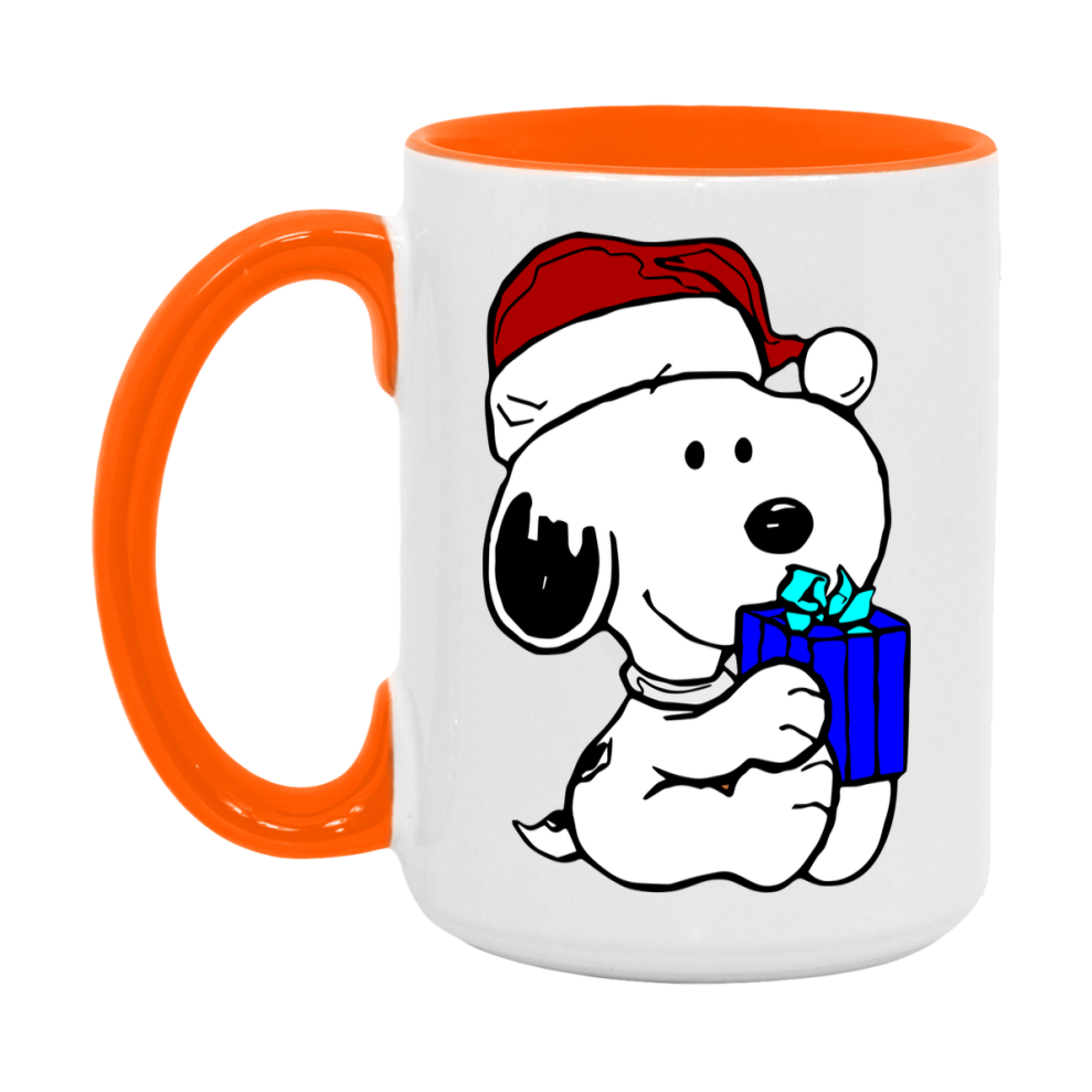 Peanuts Gang Christmas Mug, Snoopy Charlie Brown Holiday Coffee Cup, Ceramic Christmas Mug 11Oz Or 15Oz