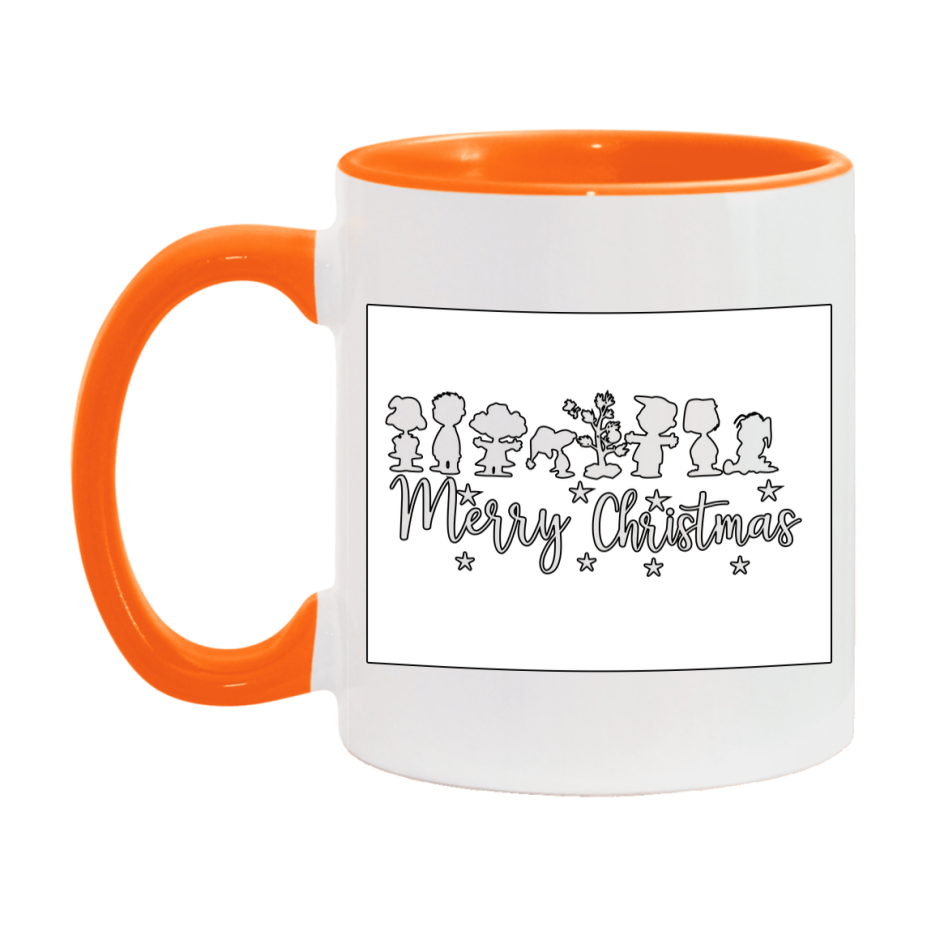 Peanuts Gang Christmas Mug, Snoopy Charlie Brown Holiday Coffee Cup, Ceramic Christmas Mug 11Oz Or 15Oz