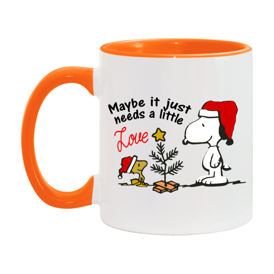 Peanuts Gang Christmas Mug, Snoopy Charlie Brown Holiday Coffee Cup, Ceramic Christmas Mug 11Oz Or 15Oz