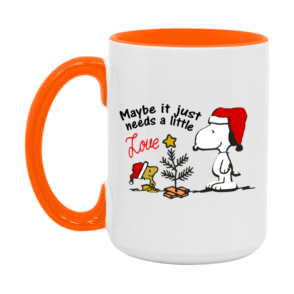 Peanuts Gang Christmas Mug, Snoopy Charlie Brown Holiday Coffee Cup, Ceramic Christmas Mug 11Oz Or 15Oz