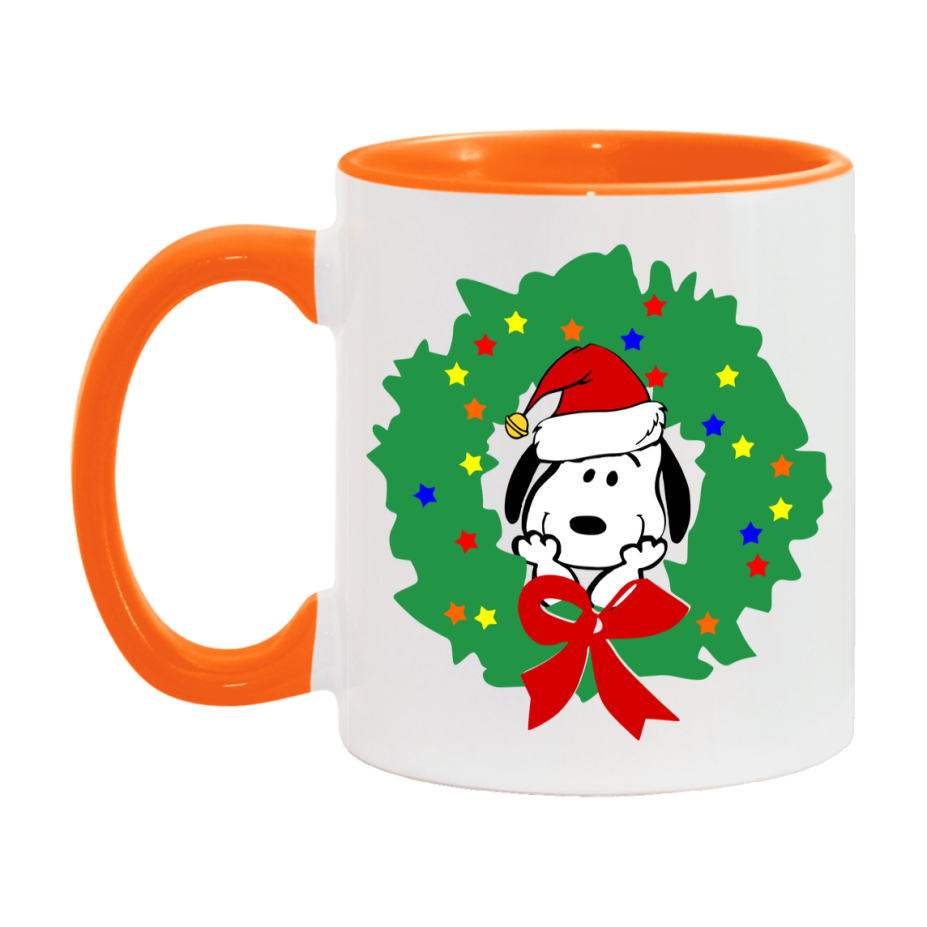 Peanuts Gang Christmas Mug, Snoopy Charlie Brown Holiday Coffee Cup, Ceramic Christmas Mug 11Oz Or 15Oz