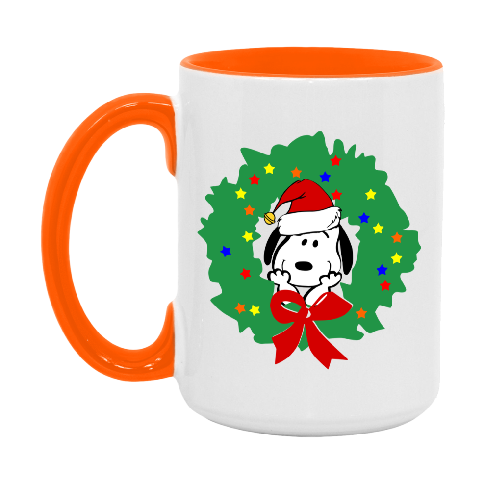 Peanuts Gang Christmas Mug, Snoopy Charlie Brown Holiday Coffee Cup, Ceramic Christmas Mug 11Oz Or 15Oz