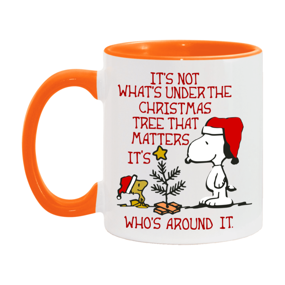 Peanuts Gang Christmas Mug, Snoopy Charlie Brown Holiday Coffee Cup, Ceramic Christmas Mug 11Oz Or 15Oz