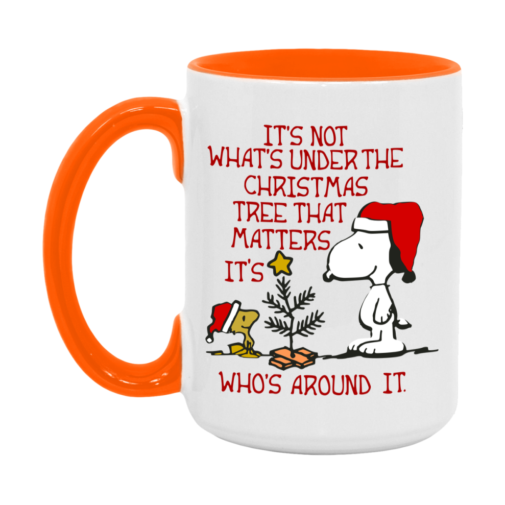 Peanuts Gang Christmas Mug, Snoopy Charlie Brown Holiday Coffee Cup, Ceramic Christmas Mug 11Oz Or 15Oz