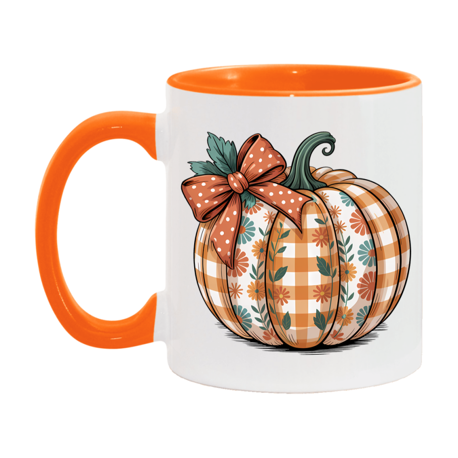 In Love With Fall Coffee Mug, Cozy Cute Autumn Coffee Cup, 11Oz Or 15Oz White Ceramic Mug