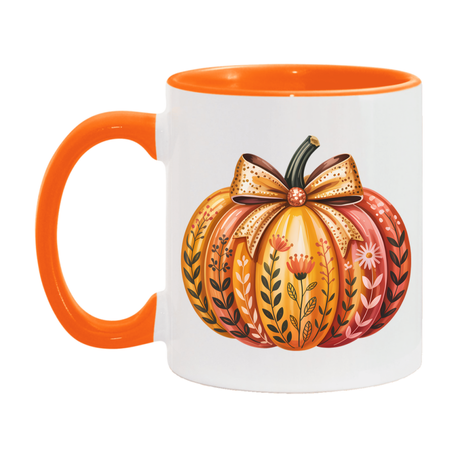 In Love With Fall Coffee Mug, Cozy Cute Autumn Coffee Cup, 11Oz Or 15Oz White Ceramic Mug