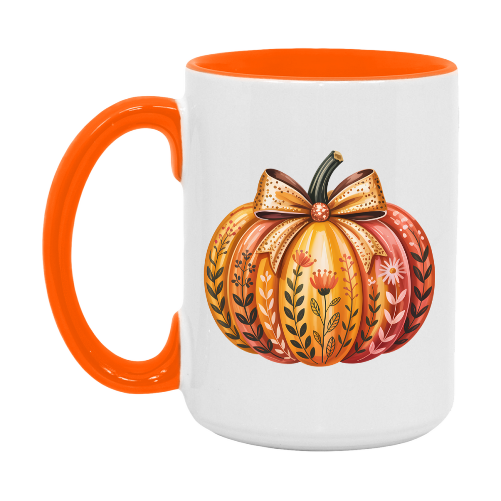 In Love With Fall Coffee Mug, Cozy Cute Autumn Coffee Cup, 11Oz Or 15Oz White Ceramic Mug