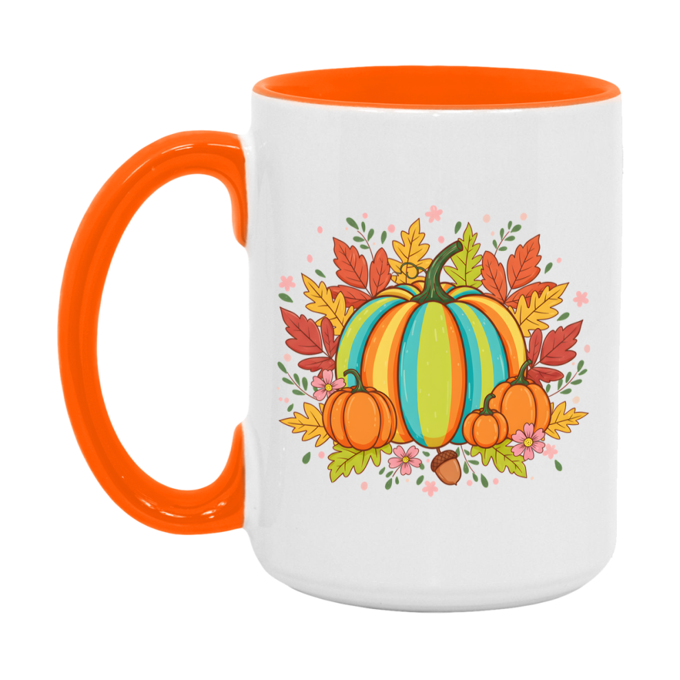 In Love With Fall Coffee Mug, Cozy Cute Autumn Coffee Cup, 11Oz Or 15Oz White Ceramic Mug