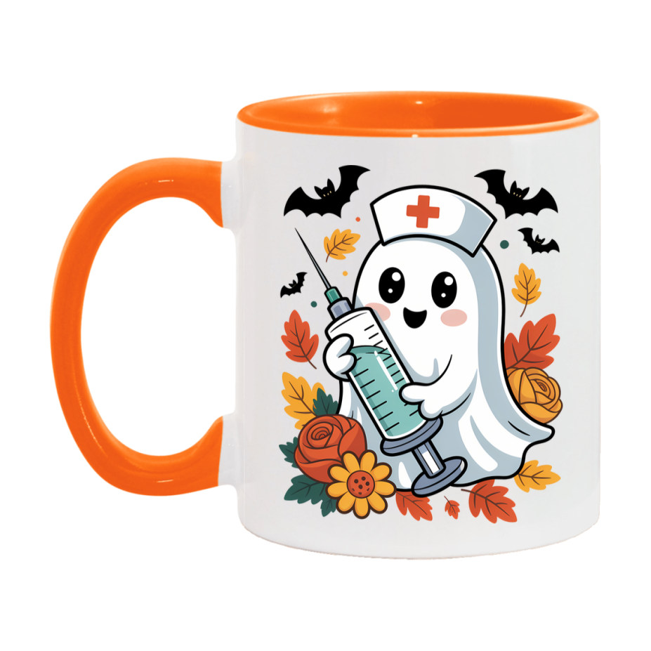 In Love With Fall Coffee Mug, Cozy Cute Autumn Coffee Cup, 11Oz Or 15Oz White Ceramic Mug