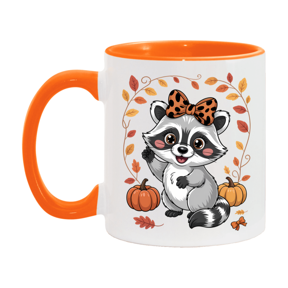 In Love With Fall Coffee Mug, Cozy Cute Autumn Coffee Cup, 11Oz Or 15Oz White Ceramic Mug
