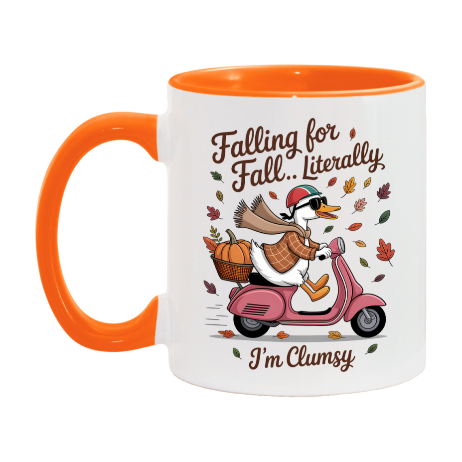 In Love With Fall Coffee Mug, Cozy Cute Autumn Coffee Cup, 11Oz Or 15Oz White Ceramic Mug