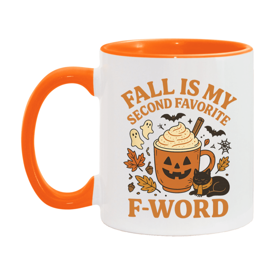 In Love With Fall Coffee Mug, Cozy Cute Autumn Coffee Cup, 11Oz Or 15Oz White Ceramic Mug