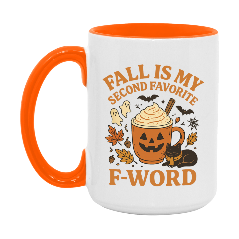 In Love With Fall Coffee Mug, Cozy Cute Autumn Coffee Cup, 11Oz Or 15Oz White Ceramic Mug