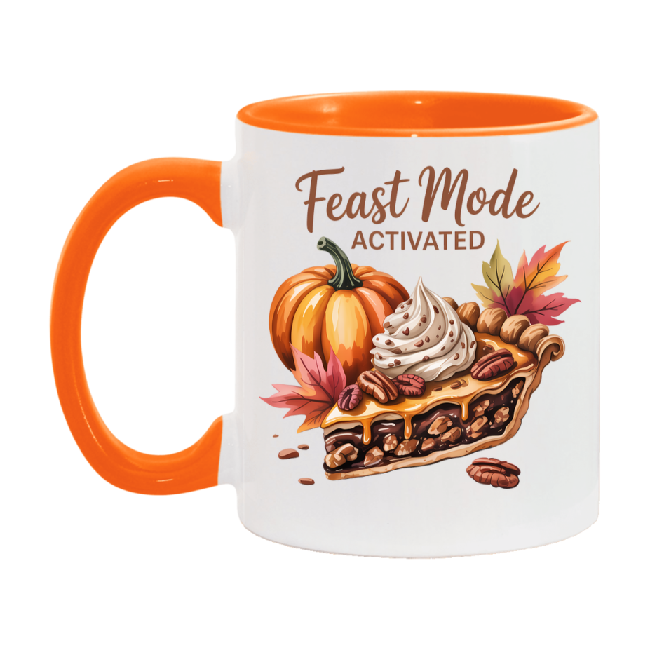 In Love With Fall Coffee Mug, Cozy Cute Autumn Coffee Cup, 11Oz Or 15Oz White Ceramic Mug