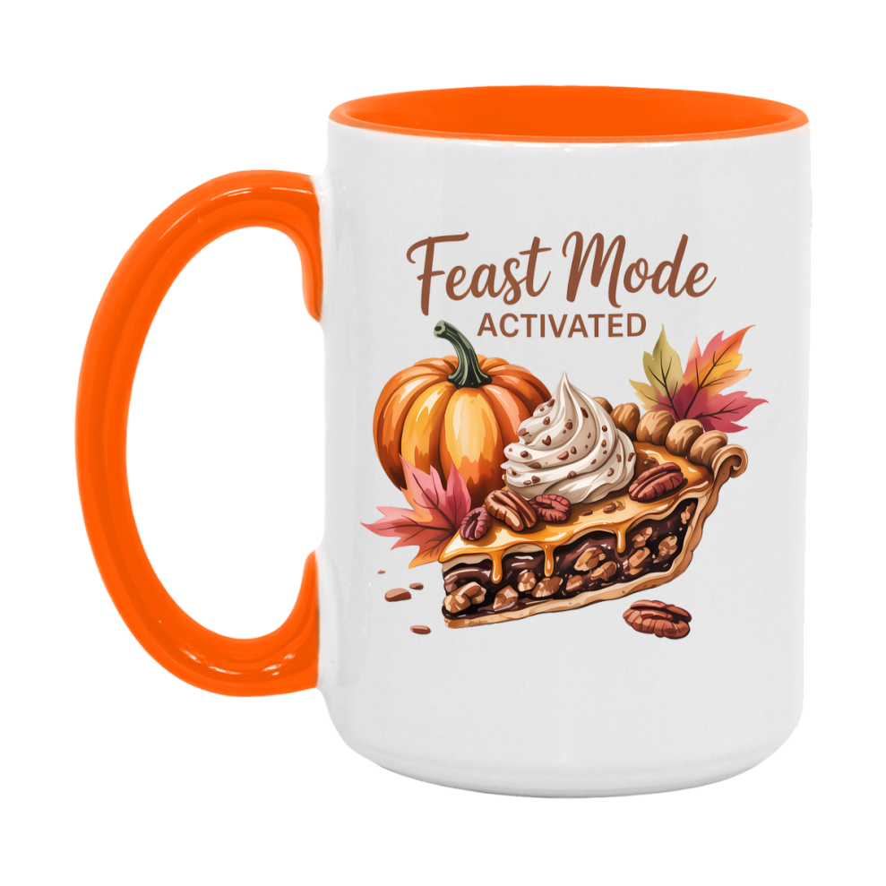 In Love With Fall Coffee Mug, Cozy Cute Autumn Coffee Cup, 11Oz Or 15Oz White Ceramic Mug