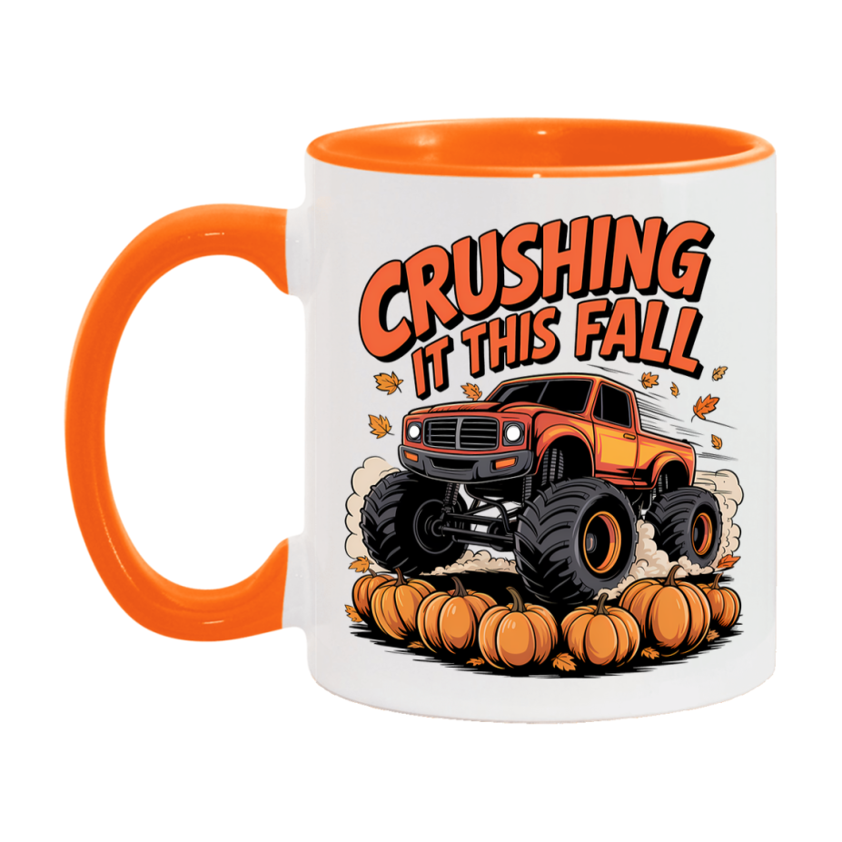 In Love With Fall Coffee Mug, Cozy Cute Autumn Coffee Cup, 11Oz Or 15Oz White Ceramic Mug