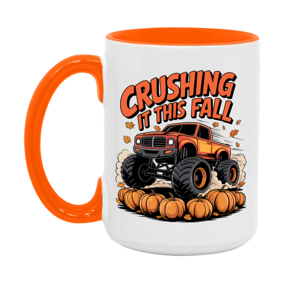 In Love With Fall Coffee Mug, Cozy Cute Autumn Coffee Cup, 11Oz Or 15Oz White Ceramic Mug