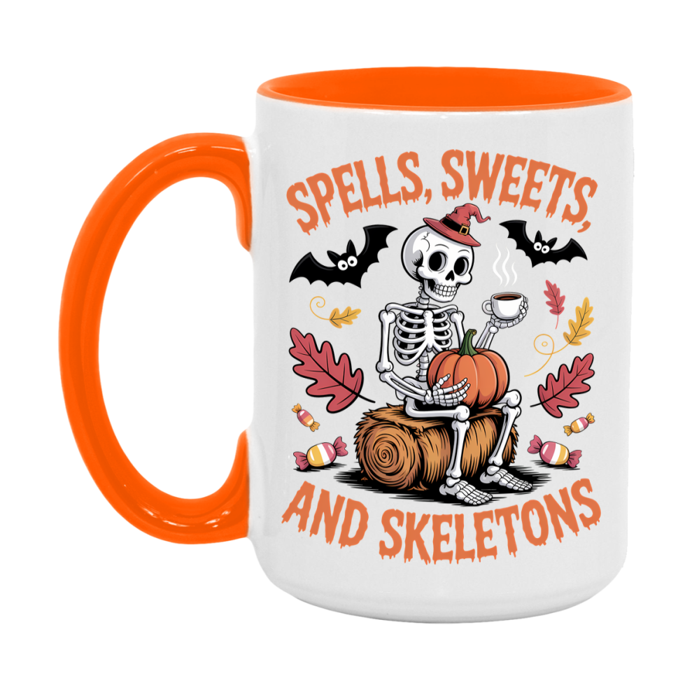 In Love With Fall Coffee Mug, Cozy Cute Autumn Coffee Cup, 11Oz Or 15Oz White Ceramic Mug