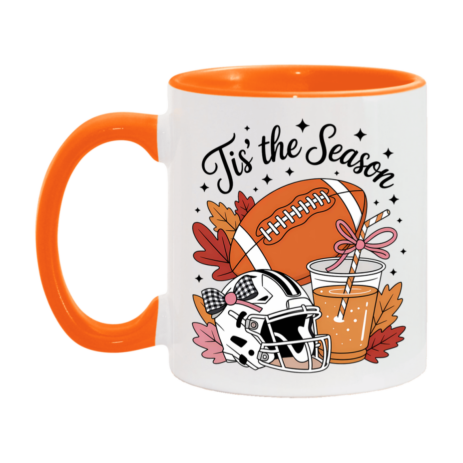 In Love With Fall Coffee Mug, Cozy Cute Autumn Coffee Cup, 11Oz Or 15Oz White Ceramic Mug