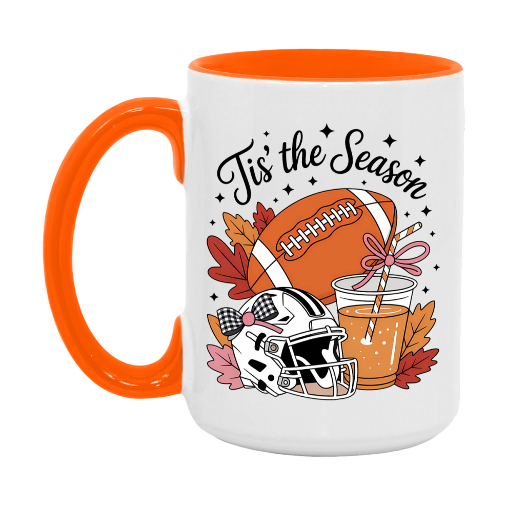 In Love With Fall Coffee Mug, Cozy Cute Autumn Coffee Cup, 11Oz Or 15Oz White Ceramic Mug