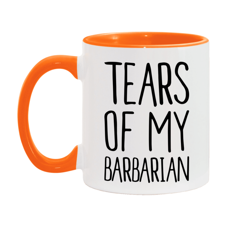 Dnd Dragon Masters Mug, Tears Of My Barbarian Coffee Mug, Rpg Gift