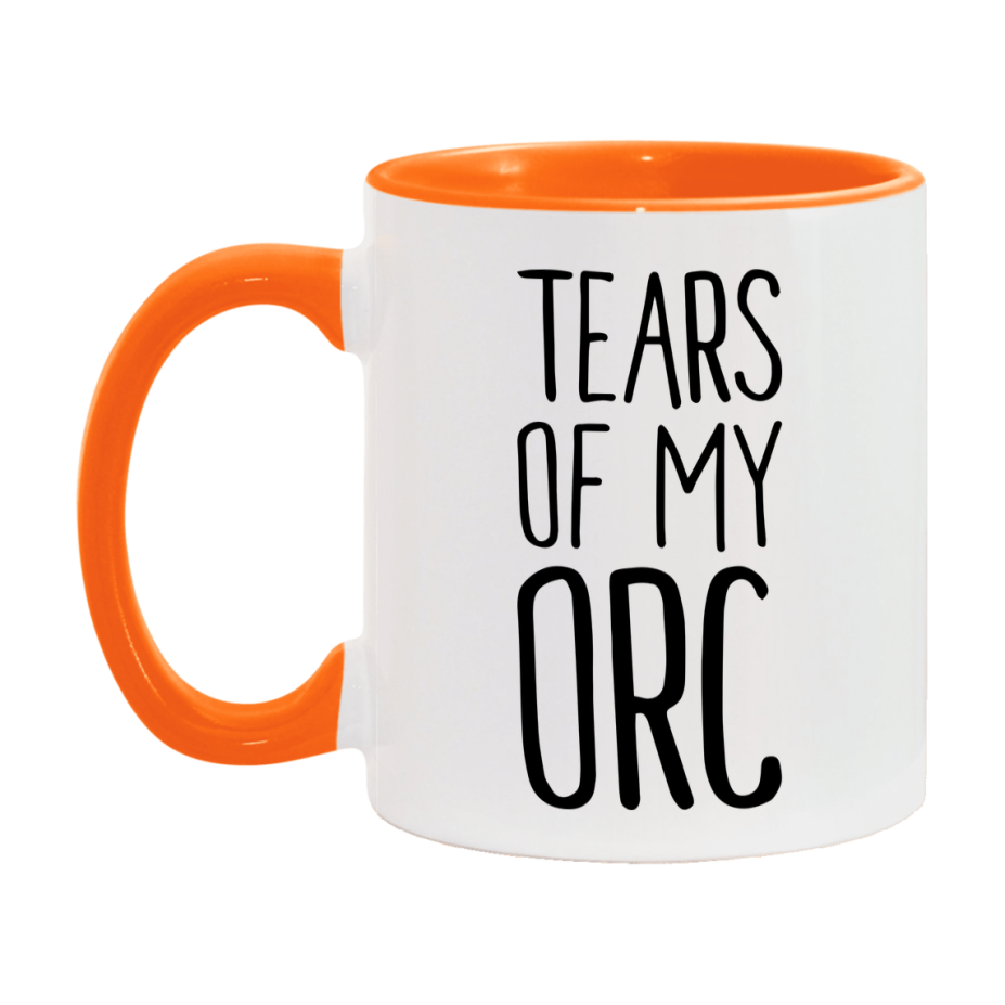 Dnd Dragon Masters Mug, Tears Of My Orc Coffee Mug, Rpg Gift