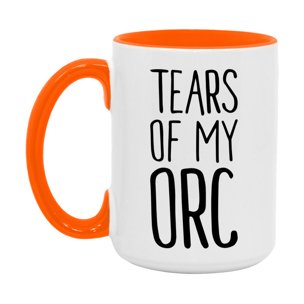 Dnd Dragon Masters Mug, Tears Of My Orc Coffee Mug, Rpg Gift