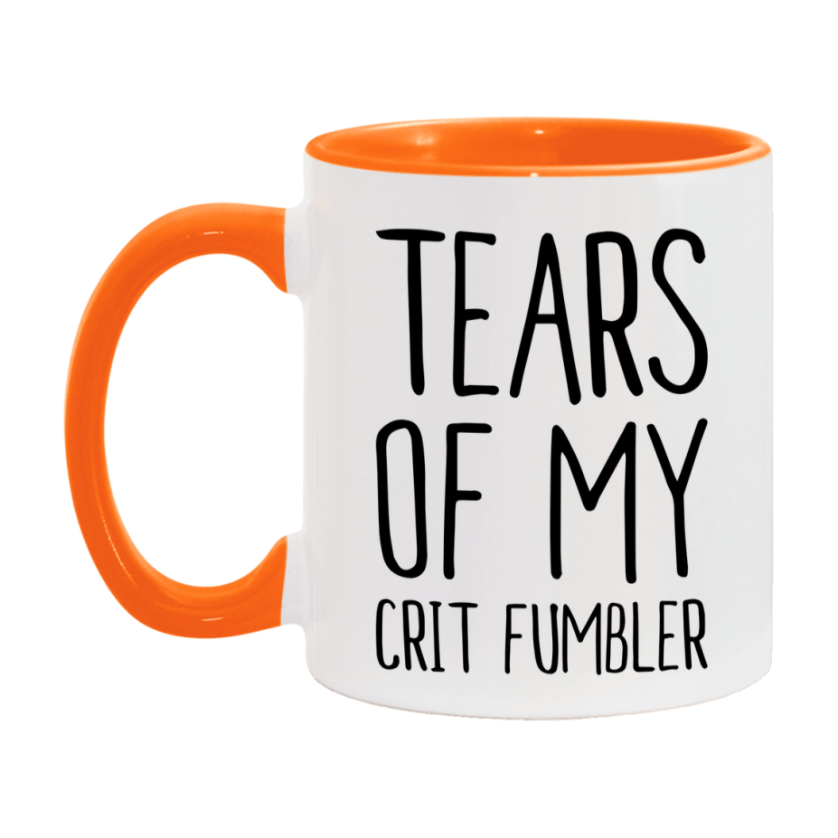 Dnd Dragon Masters Mug, Tears Of My Crit Fumbler Coffee Mug, Rpg Gift