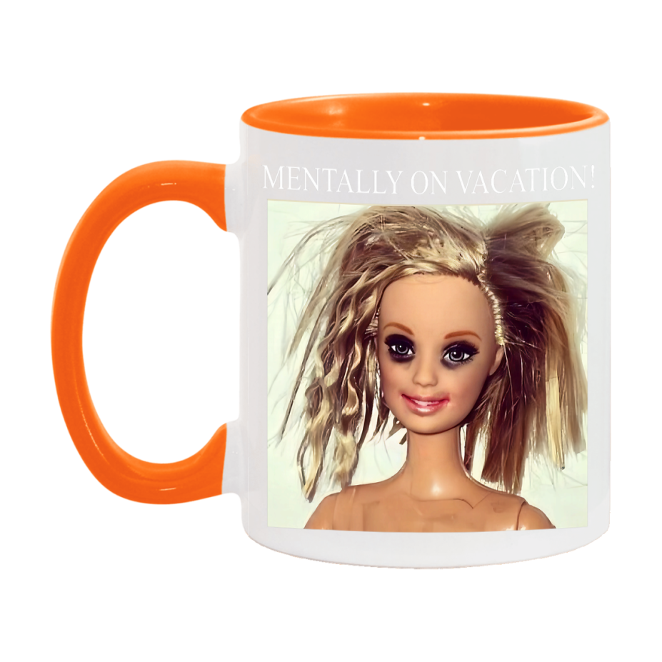 Disgusted Doll Face Mug, Funny Doll Face Meme Coffee Cup