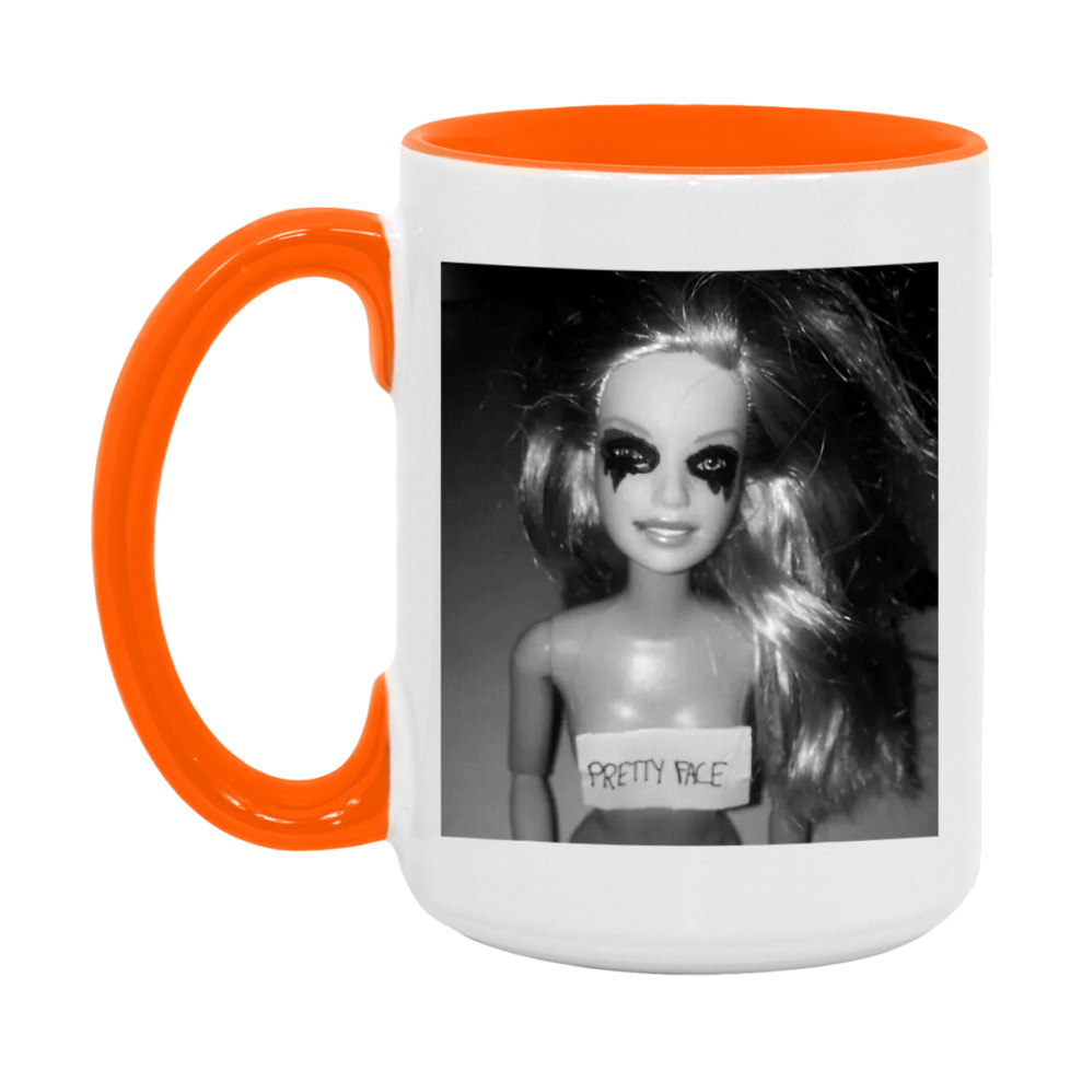 Disgusted Doll Face Mug, Funny Doll Face Meme Coffee Cup