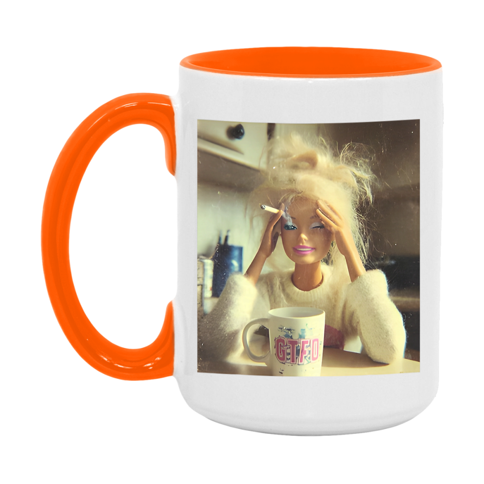 Disgusted Doll Face Mug, Funny Doll Face Meme Coffee Cup