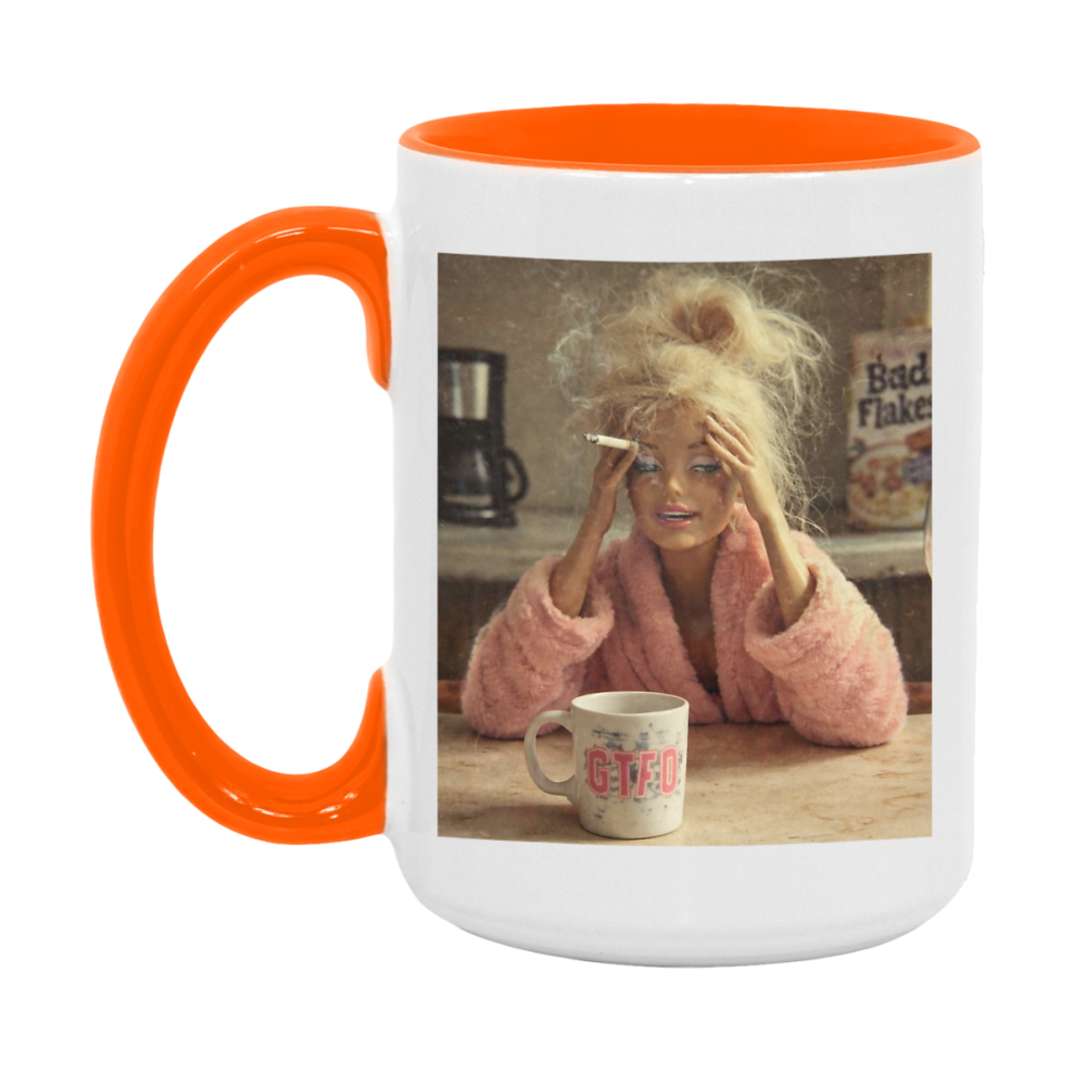 Disgusted Doll Face Mug, Funny Doll Face Meme Coffee Cup