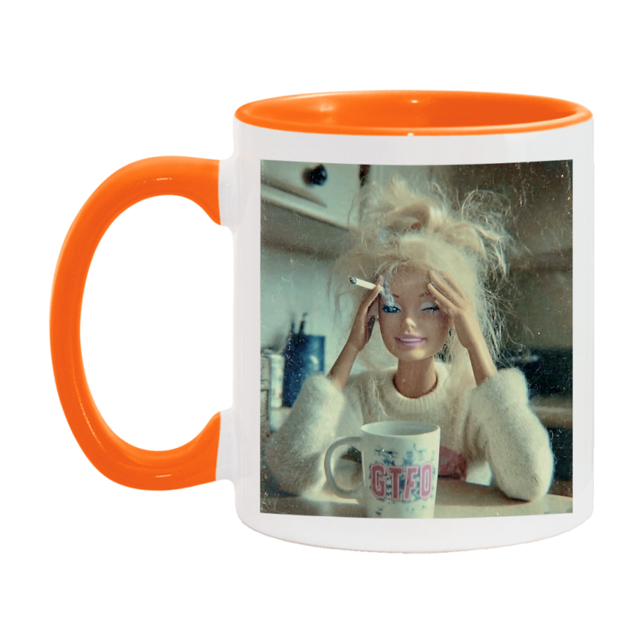 Disgusted Doll Face Mug, Funny Doll Face Meme Coffee Cup