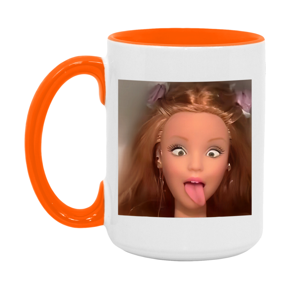 Disgusted Doll Face Mug, Funny Doll Face Meme Coffee Cup