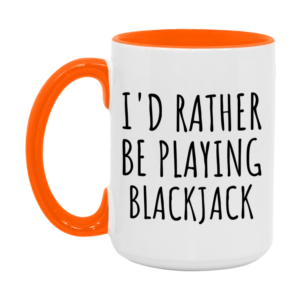 Casino Mug For Blackjack Players, Funny Blackjack Coffee Mug, 11Oz Or 15Oz Novelty Mug