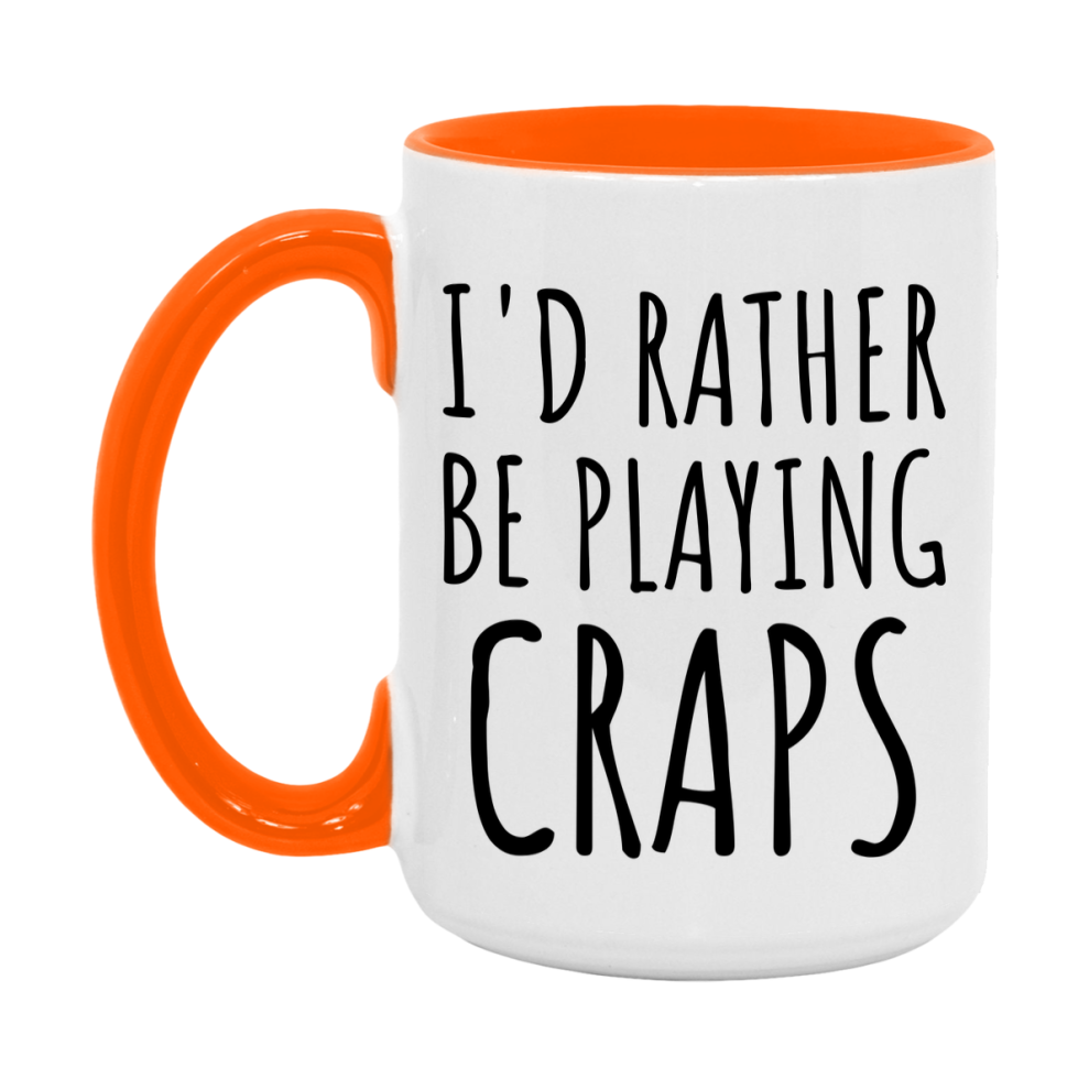 Casino Mug For Craps Players, Funny Craps Coffee Mug, 11Oz Or 15Oz Novelty Mug