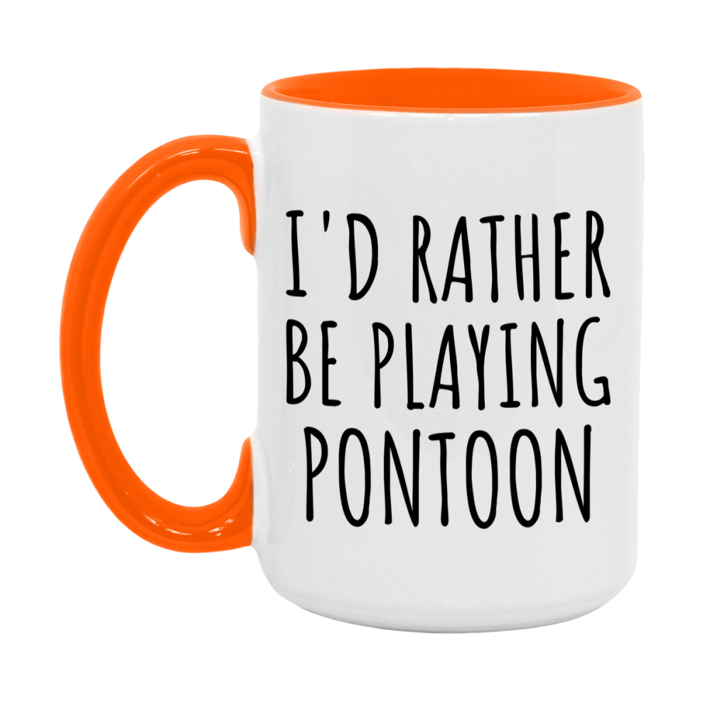 Casino Mug For Pontoon Players, Funny Pontoon Coffee Mug, 11Oz Or 15Oz Novelty Mug