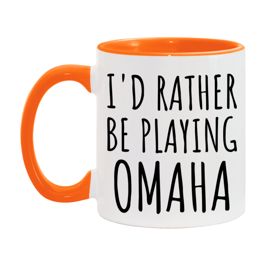 Casino Mug For Omaha Players, Funny Omaha Coffee Mug, 11Oz Or 15Oz Novelty Mug