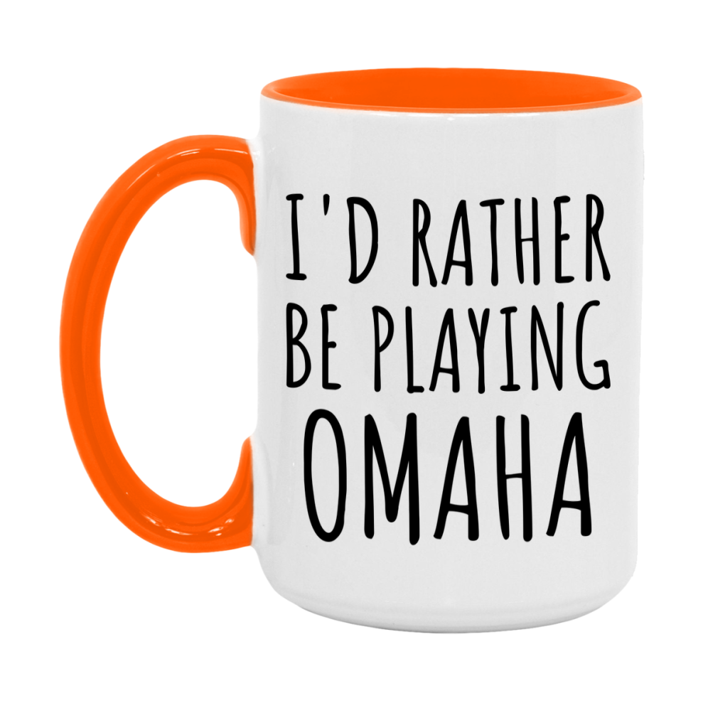 Casino Mug For Omaha Players, Funny Omaha Coffee Mug, 11Oz Or 15Oz Novelty Mug
