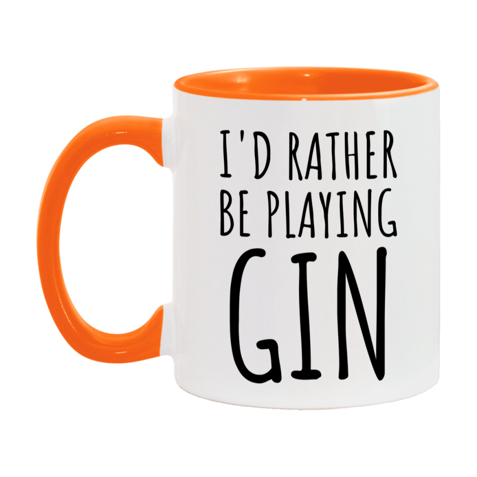 Casino Mug For Gin Players, Funny Gin Coffee Mug, 11Oz Or 15Oz Novelty Mug