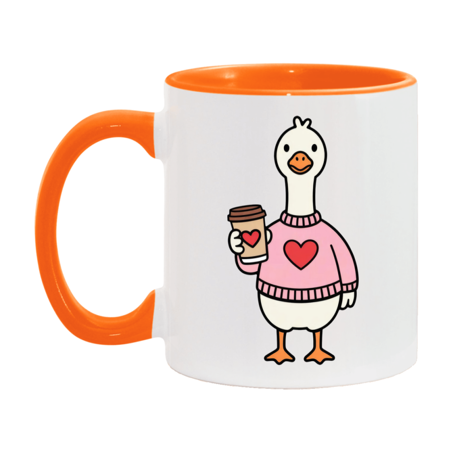 Silly Goose Mug, Silly Goose Valentine Mug, 11Oz Or 15Oz Ceramic Coffee Mug