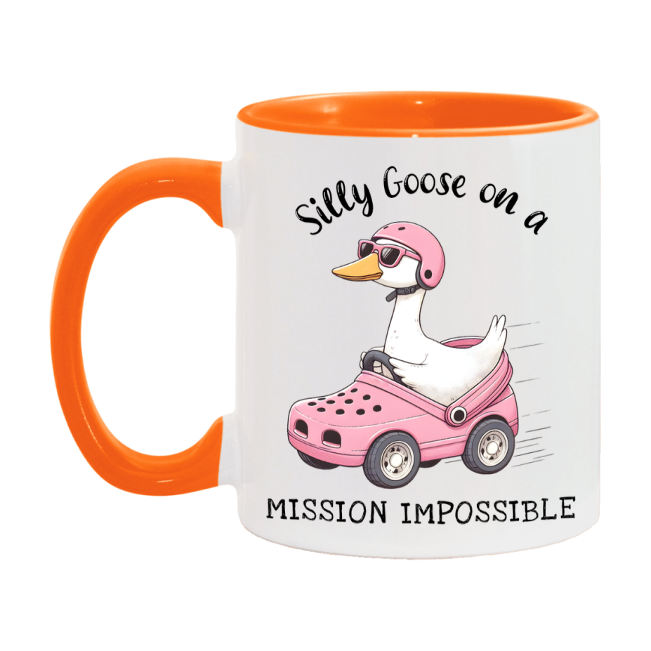 Silly Goose Mug, Funny Goose Coffee Mug, 11Oz Or 15Oz Ceramic Cup
