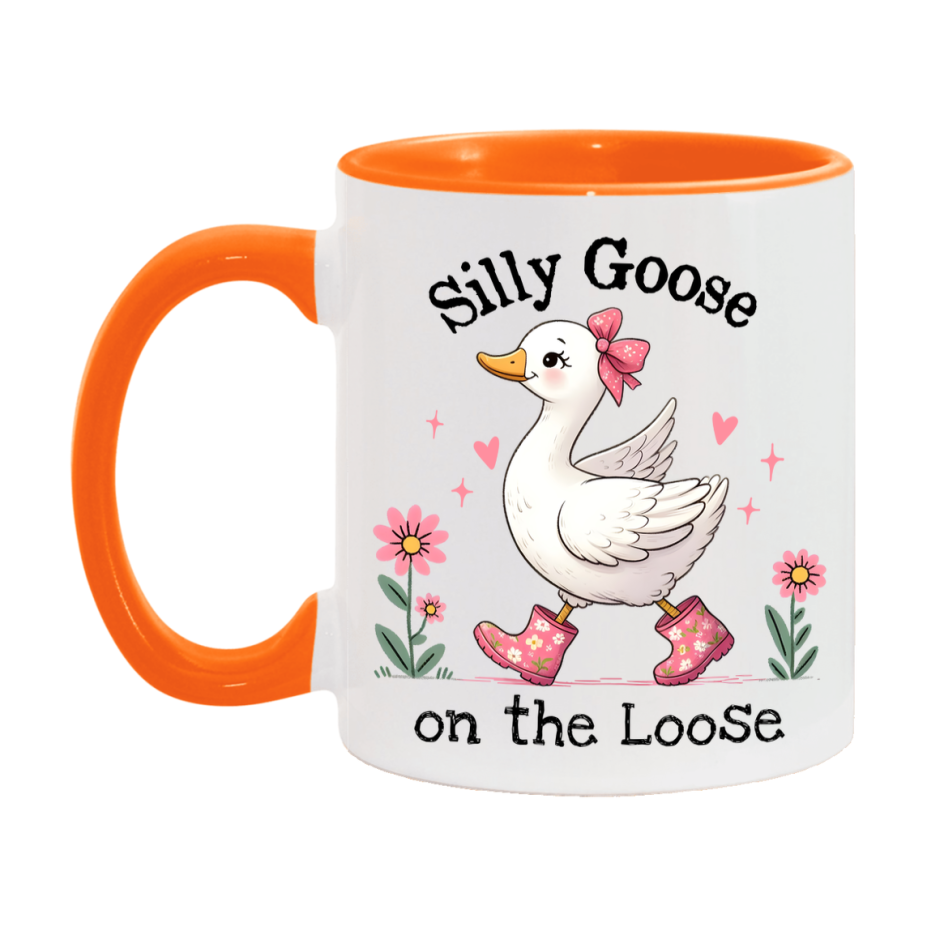 Silly Goose Mug, Funny Goose Coffee Mug, 11Oz Or 15Oz Ceramic Cup