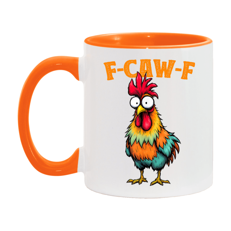 F Caw F Mug, Funny Bird Coffee Mug, 11Oz Or 15Oz Ceramic Cup