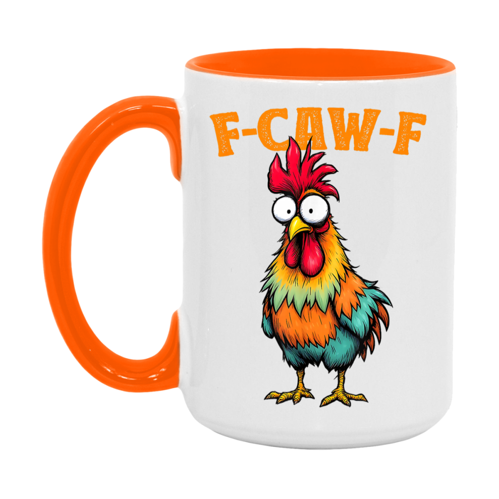 F Caw F Mug, Funny Bird Coffee Mug, 11Oz Or 15Oz Ceramic Cup